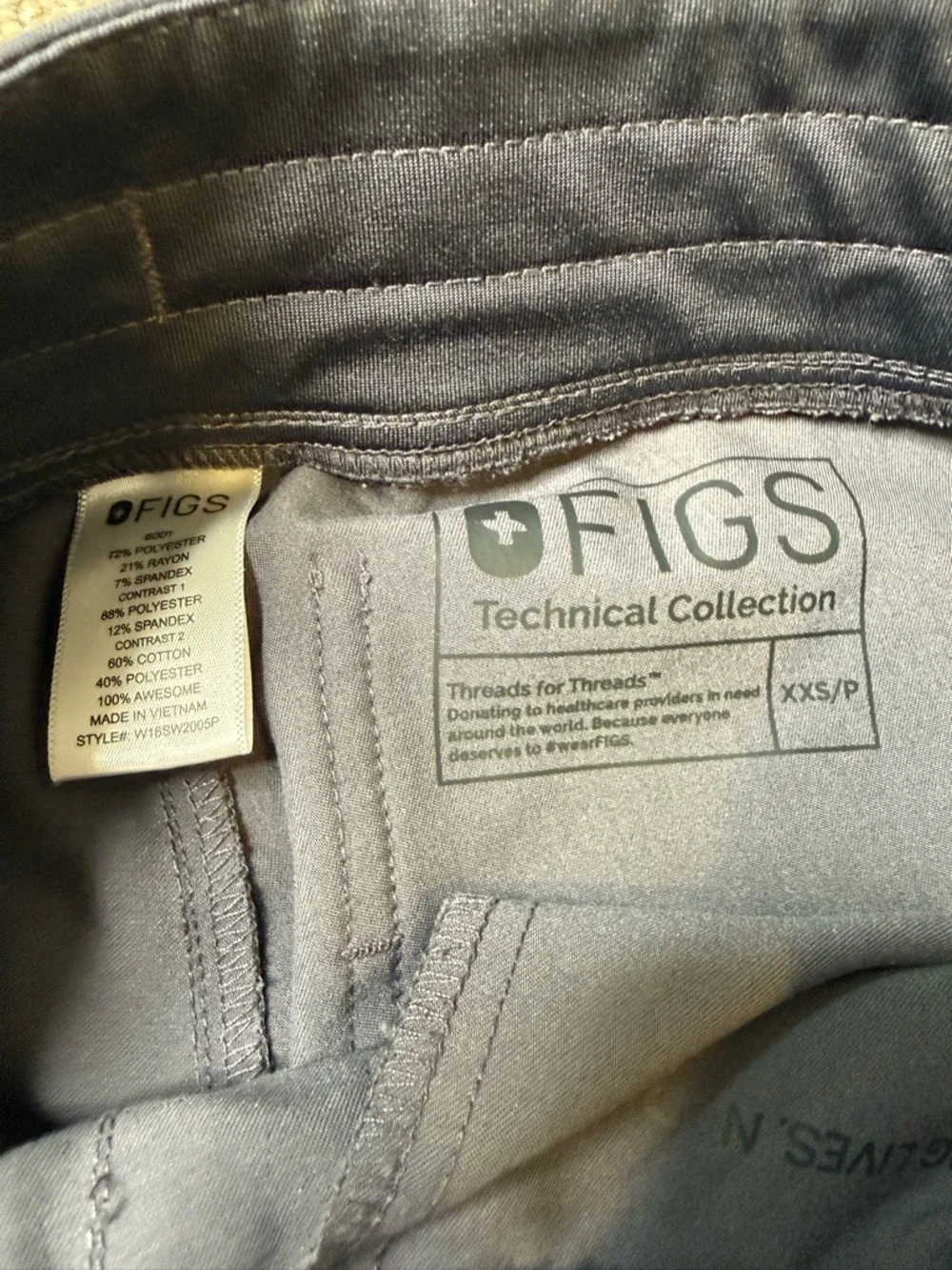 Figs Technical Collection Joggers in Charcoal - Picture 2 of 3